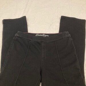 Isaac Mizrahi Devine Denim Pull on Black Jeans